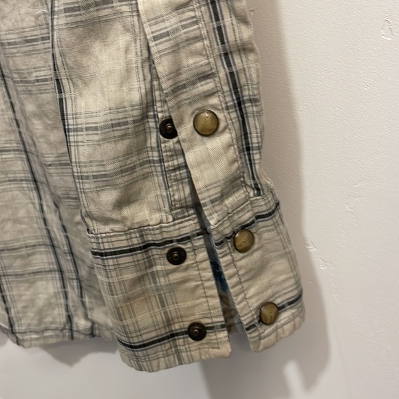 Wrangler Retro Cotton Plaid Pearl Snap Shirt, Men's‎ Medium - Picture 7 of 8
